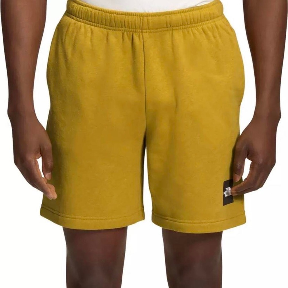 The North Face gold sweat shorts slim fit regular tight coupe bottoms retro vibe